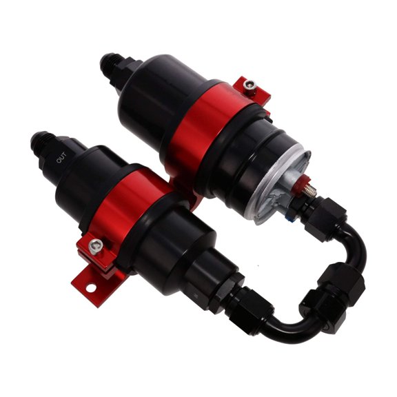 Electric Fuel Pump and Filter Kit - 40 Microns - Red