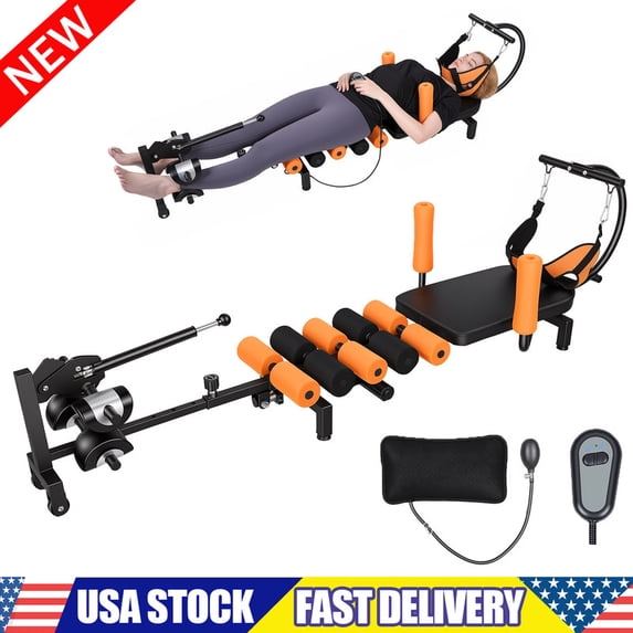 Stretch Bar Machine Electric Full Body Traction & Stretch Machine with Remote for Back Pain ...