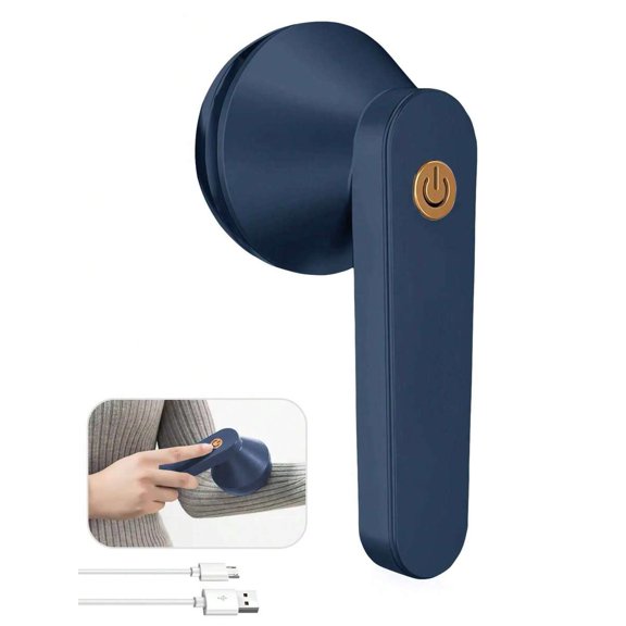 Electric Fuzz Remover, Rechargeable Portable Fabric Shaver, Effective Quick Removal Of Lint, Pilling On Furniture, Carpet, Sweaters (Deep Blue)