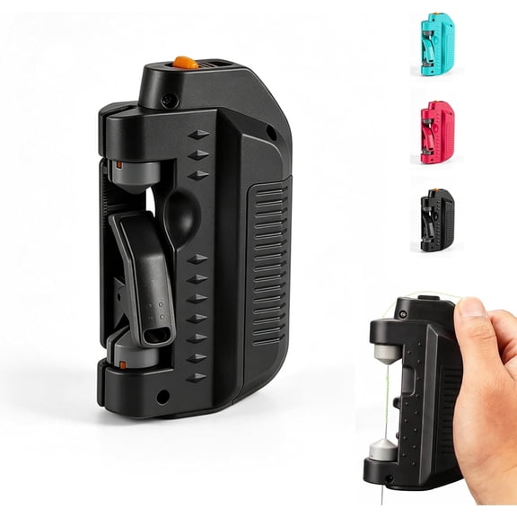 Electric GT Knotter Machine, Automatic Fishing Line Knot Tying Tool, Battery Operated Quick Hook Tier Tying Device for PE Braid Leader Wire Accessories (Batteries not included)