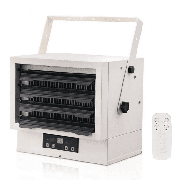 Electric Garage Heater 5000-Watt with Remote Control Overheat Protection Hardwired Heater for Workshop ETL Listed