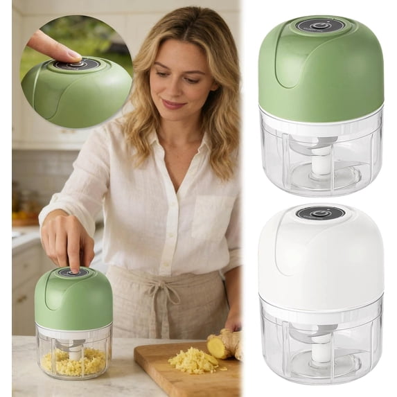 Electric Garlic Chopper, 2026 New Mini Portable Veggie Chopper, USB ...