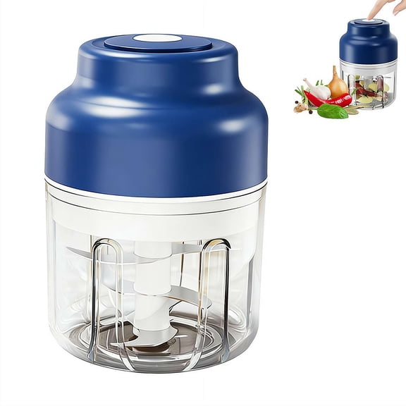 Electric Garlic Chopper, 2026 New Rechargeable Mini Food Chopper, One-Touch Operation for Chopping Garlic, Onion, Chili and Vegetables, Portable Kitchen Gadget