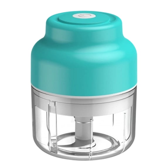 Electric Garlic Chopper,250ML/300ML Mini Vegetable Chopper With USB Rechargeable,304 Stainless Steel Blade, Portable Electric Mini Food Chopper for Garlic,Ginger,Vegetable(Blue-250ml,3.1x3.1x4.5")