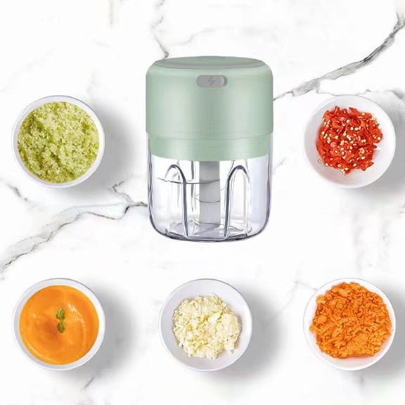 Electric Garlic Chopper, 250ML Vegetable Chopper, Food Chopper, USB Mini Garlic Mincer, Onion Chopper, Portable Small Food Processor for Ginger, Chili, Vegetables pink
