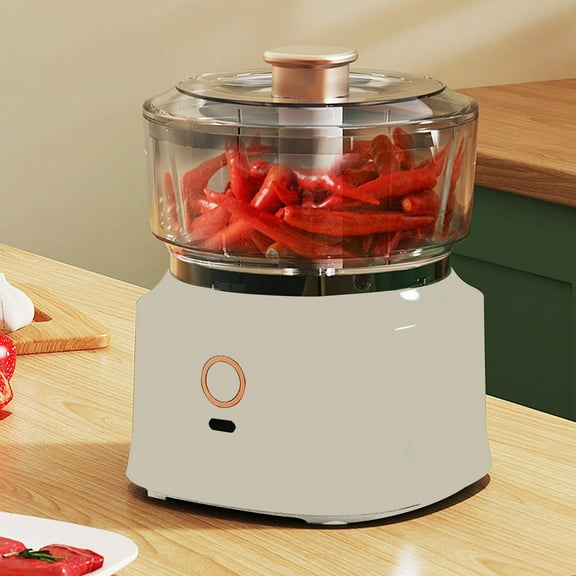 Electric Garlic Chopper, 350ML Portable Cordless Mini Food Processor, Rechargeable Vegetable Chopper Blender for Nuts Chili Onion Minced Meat and Spices