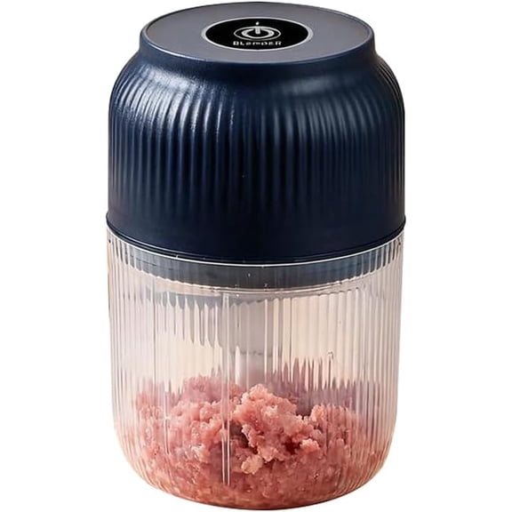 Electric Garlic Chopper, 4 Sharp BladesPortable Veggie Chopper, 300ML Garlic Grinder Masher Onion Chopper