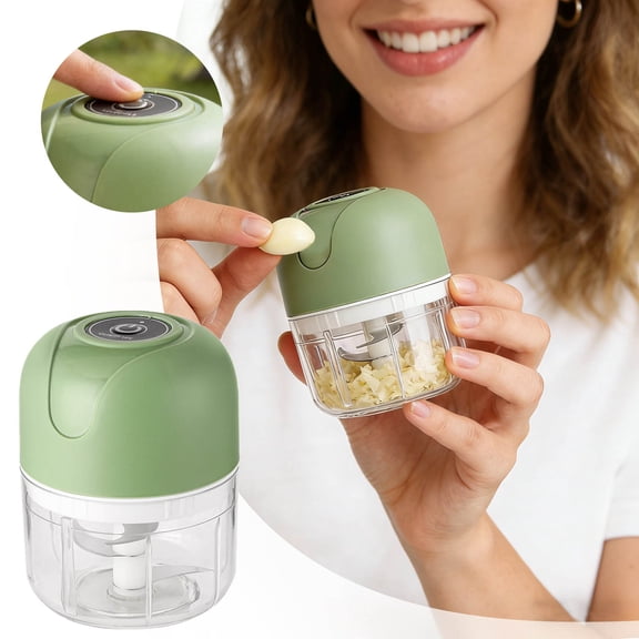 Electric Garlic Chopper Garlic Chopper 2026 Food Processor Garlic Chopper Portable Veggie Chopper for Kitchen Rechargeable Chopper for Home Daily Cooking