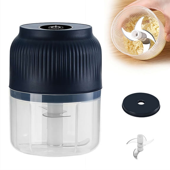Electric Garlic Chopper,Mini Portable Food Processor,Garlics Grinder Masher Onion Chopper,Rechargeable Veggie Onion Garlic Crusher for Ginger, Meat, Baby Food Kitchen Gadgets