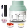 Electric Garlic Chopper Mini Portable, USB Charging, Safety Lock