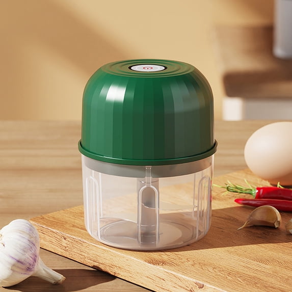 Electric Garlic Chopper, Mini Portable Veggie Chopper Garlic Grinder Masher Onion Choppers, Portable Wireless Food Processor for Garlics Onion Ginger Chili Fruit Vegetables Meat