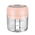 thumbnail image 1 of Electric Garlic Chopper, Pink 250ML Vegetable Chopper, Food Chopper, USB Mini Garlic Mincer, Onion Chopper, Portable Small Food Processor for Ginger, Chili, Vegetables, 1 of 7