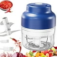 thumbnail image 1 of Electric Garlic Chopper - Rechargeable Mini Chopper with 4/6 Blades,8.5oz & 10.8oz Options,10-Second Fast Operation,USB Convenience,Long-Lasting Power for Chopping Garlic,Veggies,Nuts, 1 of 8