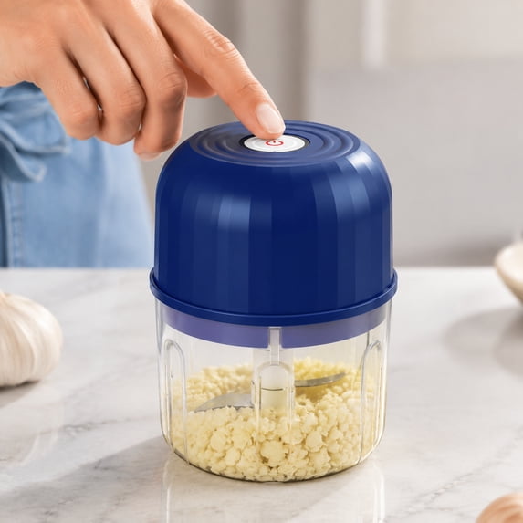 Electric Garlic Grinder Crusher Chopper,Vegetable Chopper,Mini Portable Veggie Chopper Garlic Grinder Masher Onion Chopper, Rechargeable Wireless Food Processor For Garlic Onion Vegetables Meat