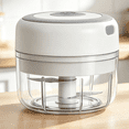 thumbnail image 1 of Electric Garlic Mincer Small Onion Chopper Portable Mini Food Processor for Vegetable Chopper Garlic Ginger Chili Veg, 1 of 3