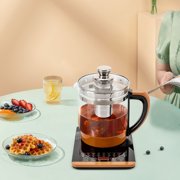Electric Glass Kettle, Hot Tea Maker Electric Kettle Coffee Brewer Tea Strainer for Boiling Water for 1.8 L Temperature Control Tea Maker with 18 Smart Menu