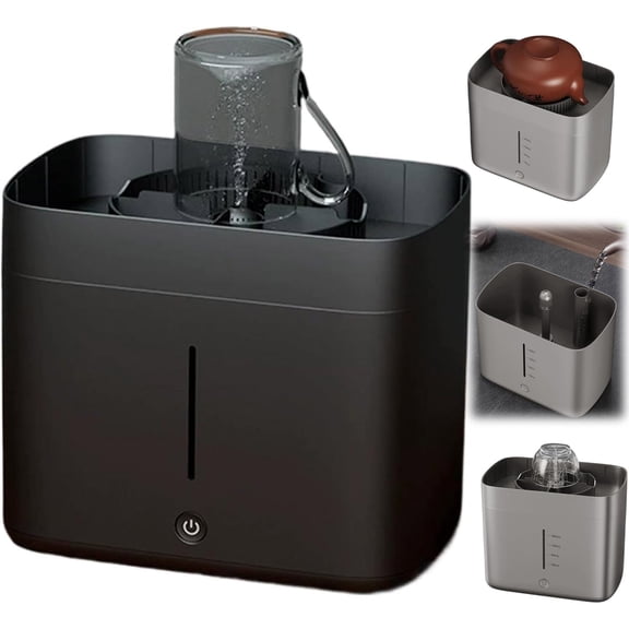 Electric Glass Rinser Tea Cup Washer | Desktop Automatic Cup Washing Machine with 1.6L Water Tank | High Pressure Jets for 3-10cm Diameter Cups | Portable Bottle Washer for Home, Bar & Coffee Shop