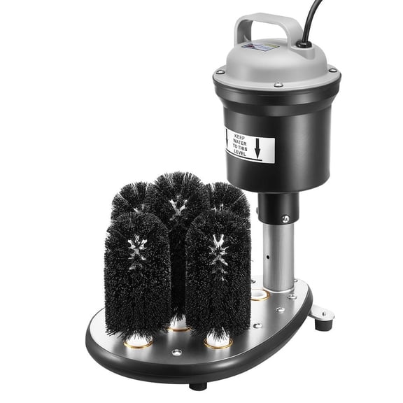 Electric Glass Washer 5-Brush Bar Glass Cleaner 1200 Cups/H for Wine Glass
