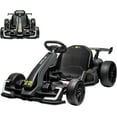 thumbnail image 1 of Electric Go Kart for Kids，24V Powerful Drift Kart with 2 * 150W Motors, Adjustable Seat, 8mph Speed, Bluetooth, Led Lights ，Outdoor Riding Toy for Children Ages 6-15, Gray, 1 of 6