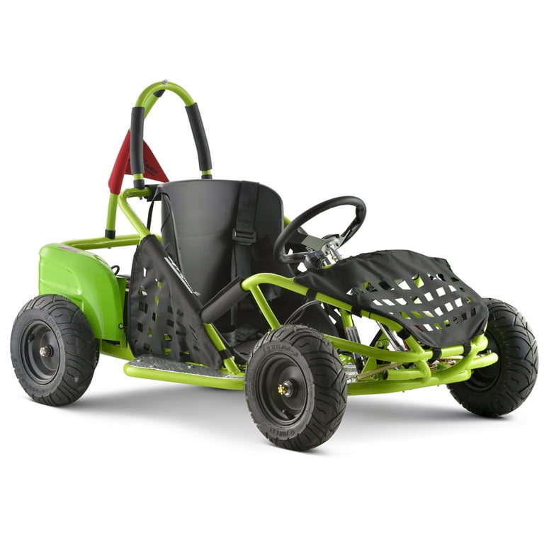 Electric Go Kart for Kids, 1000W 48V Powered Ride On Toy, Ride On Car for Boys and Girls, Max Speed 20MPH, Age 13+, Green