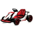 thumbnail image 1 of Electric Go Karts for Kids,24V Electric Go Kart with 2 * 150W Powerful Motors,8mph Max Speed,Max Load 110lbs,W/Button Start,Lights,Safety Belt, Age 6-12, 1 of 7