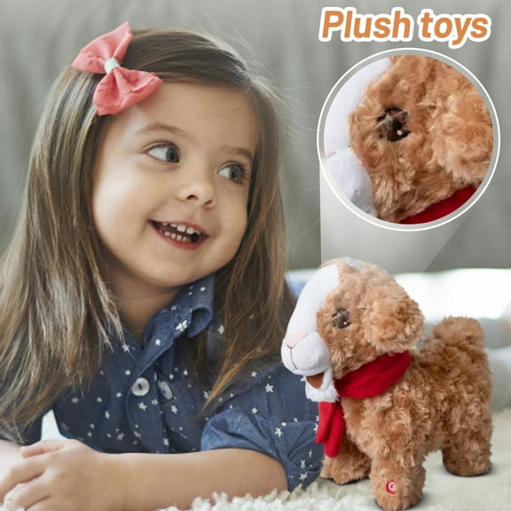 Electric Goat Plush Stuffed Animal, Plush Toy Plushie Toys Stuffed Animals Plushies for Game Fans, Collectible Gift for All Ages Christmas Birthday Party