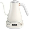 thumbnail image 1 of Electric Gooseneck Kettle With Keep Warm Function & LCD Display Automatic Shut Off Coffee Kettle Temperature Control Pour Over Kettle 1200 Watt, 0.8L, 120V, Off White, 1 of 6