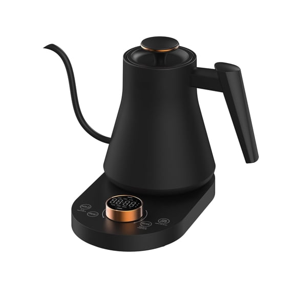 Electric Gooseneck Kettle with Temperature Control, 0.8L Pour Over Coffee, ±1°F Precision Heating, 7 Presets, Stainless Steel Inner, Electric Tea Kettle with 2H Keep Warm, Matte Black