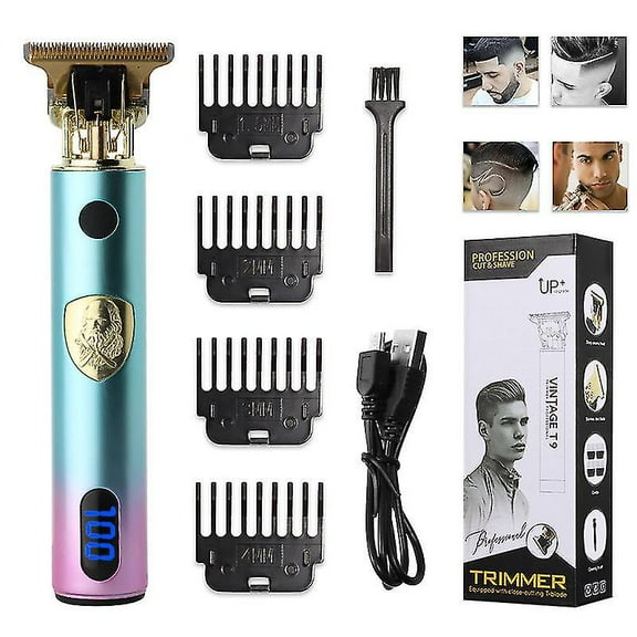 Electric Gradient Color Hair Clipper Rechargeable Electric Clipper Bald Hair Clipper-hi-188 Old Man