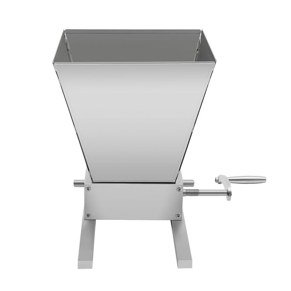 Electric Grain Grinder, 3rd Generation Stainless Steel Dual Roller Mill with Aluminum Base, Manual Grain Crusher for Wheat, Corn