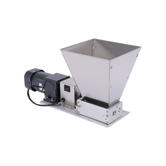 Electric Grain Mill Barley Grinder Malt Crusher Roller Grain Mill Grain Grinder Home Brew Mill Food Grade Stainless Steel Cereal Beans Mill+4x Hopper Dy-368 110V 40W