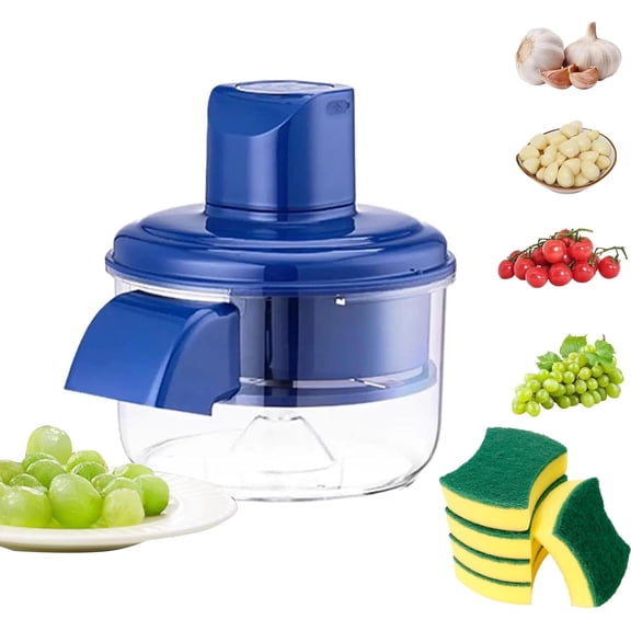 Electric Grape Peeler Machine, Automatic Garlic & Cherry Tomato Skin Remover, Rechargeable Portable Fruit Peeler