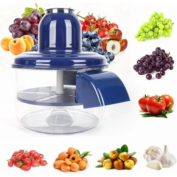 Automatic Grape Peeler Machine, Electric Garlic & Cherry Tomato Peeler Skin Remover Tool for Small Fruits, Effortless Peeling for Home Kitchen (Blue-1PC)