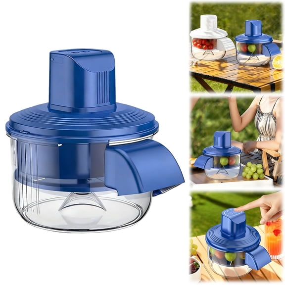 Electric Grape Peeling Machine,Automatic Garlic Peeler & Cherry Tomato Skin Remover Tool for Small Fruits, Efficient Peeling Kitchen Gadget for Home Use (Blue)