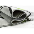 thumbnail image 1 of Electric Green/Grey/Silver/Black/Abstract Area Rug Modern Contemporary Flower/Swirls Pattern 5' x 7', 1 of 5