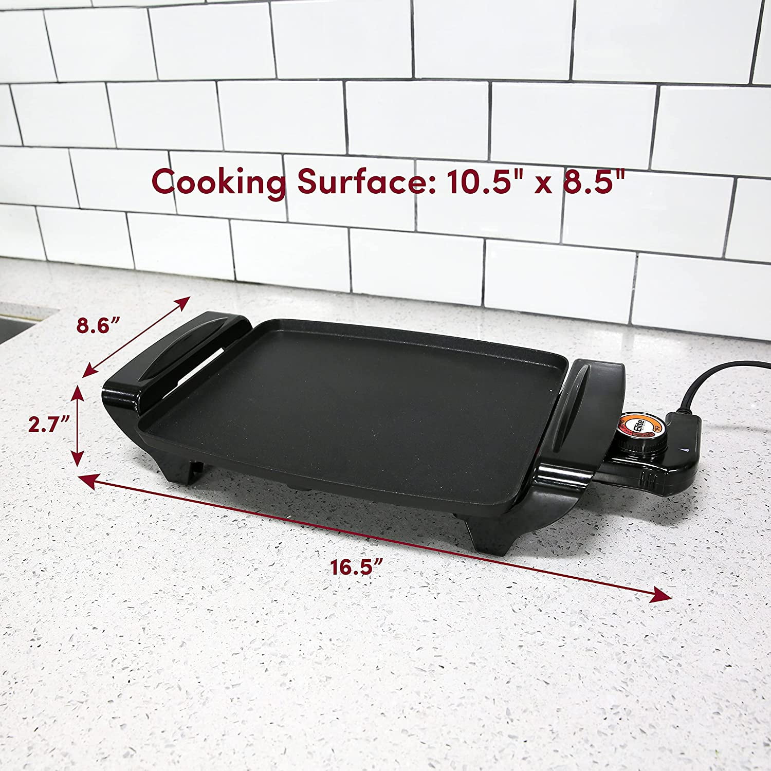 Black Decker Electric Griddle with Removable Temperature Probe
