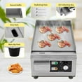 thumbnail image 1 of Electric Griddle Flat Top Grill 1300W Hotplate BBQ Commercial Kitchen Hot plate, 1 of 21