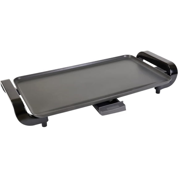 Electric Griddle NonStick 1500W Adjustable Temperature 10"x18" Easy to Clean Large Cooking Surface Ideal for Pancakes Grilled Cheese Breakfast and Family Meals