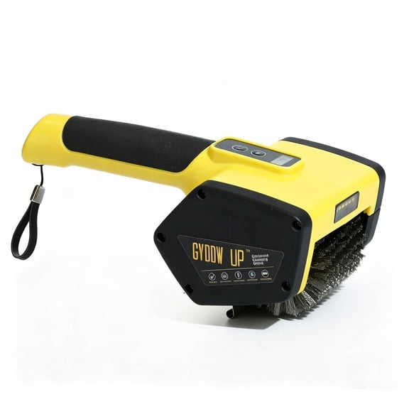 Electric Grill Brush Cleaner, High Torque Motor Power Scrubber, Thick High Density Stainless Steel Bristles for Outdoor Barbecue Grilling Heavy Duty Kitchen Grates Cleaning