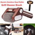 thumbnail image 1 of Electric Grill Brush Rechargeable BBQ Brush Bristle Free with 350 RPM Stainless Steel Roller & Built-in LED Light - Safe Cleaning for BBQ & Kitchen, 304 Stainless, 1 of 9