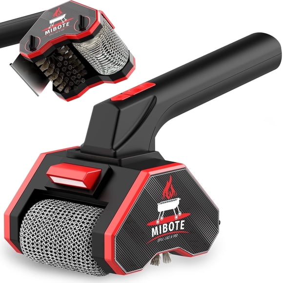 Electric Grill Brush,2-Speed Adjustment with 304 Stainless Steel,Rechargeable ,Waterproof for Outdoor Barbecue