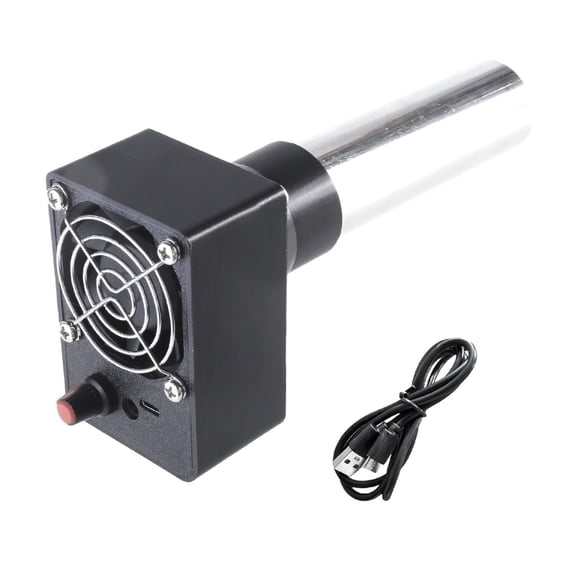 Electric Grill Fan Air Blower With Adjustable Speed, Durability Construction For Campfires Use Small Barbecue Blower