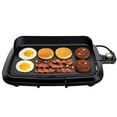 thumbnail image 1 of Casualife Electric Griddle with Removable Grease Guard, Adjustable Temp Control, Non-Stick Griddle, 12" x 18", Black, 1 of 7