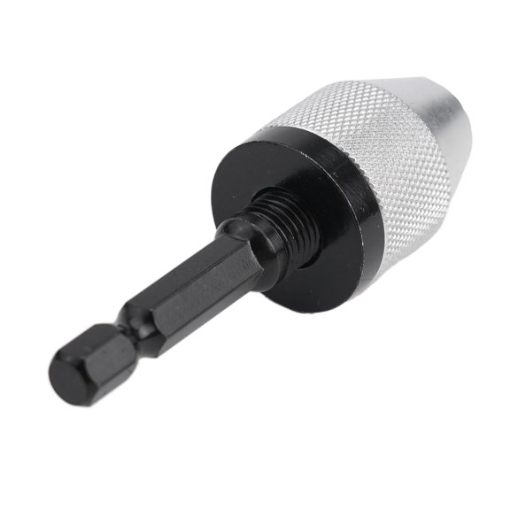 Electric Grinding Chuck With Adjustable Hexagonal Handle Silver Flat Tail Chunk Zinc Alloy Tools Accessories 6.5 Fangkenuo