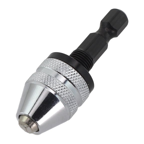 Electric Grinding Chuck with Adjustable Hexagonal Handle Silver Flat Tail Chunk 3.6