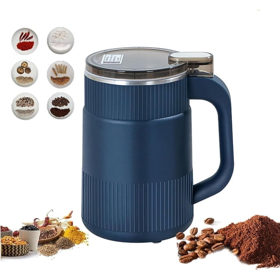 Electric Grinding Machine, 304 Stainless Steel Blade, Household Small Grinder for Grains, Herbs, Spices, Coffee, Efficient Powder Grinding