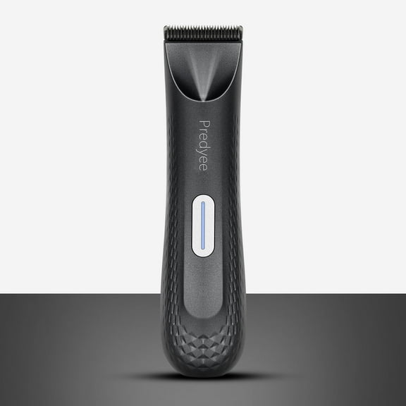 Predyee Waterproof Body Trimmer for Men, IPX7, Ceramic Blade, LED Light, USB-C Rechargeable, 120-Min Runtime