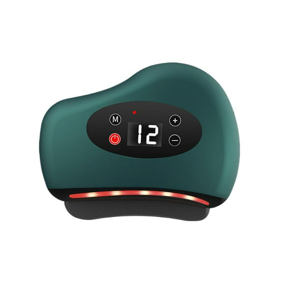 Electric Gua Sha Massage Tool with Heat & Vibration,Ordinary Base. 12-Level Heated Scraping Device for Neck Back Shoulder Relaxation Home Therapy