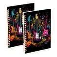 thumbnail image 1 of Electric Guitar 2 Pcs Spiral Notebooks 60 Sheets 120 Pages A5 Journal Notepad 8.3x5.7 Inch Thick Adjustable College Ruled Paper, 1 of 8