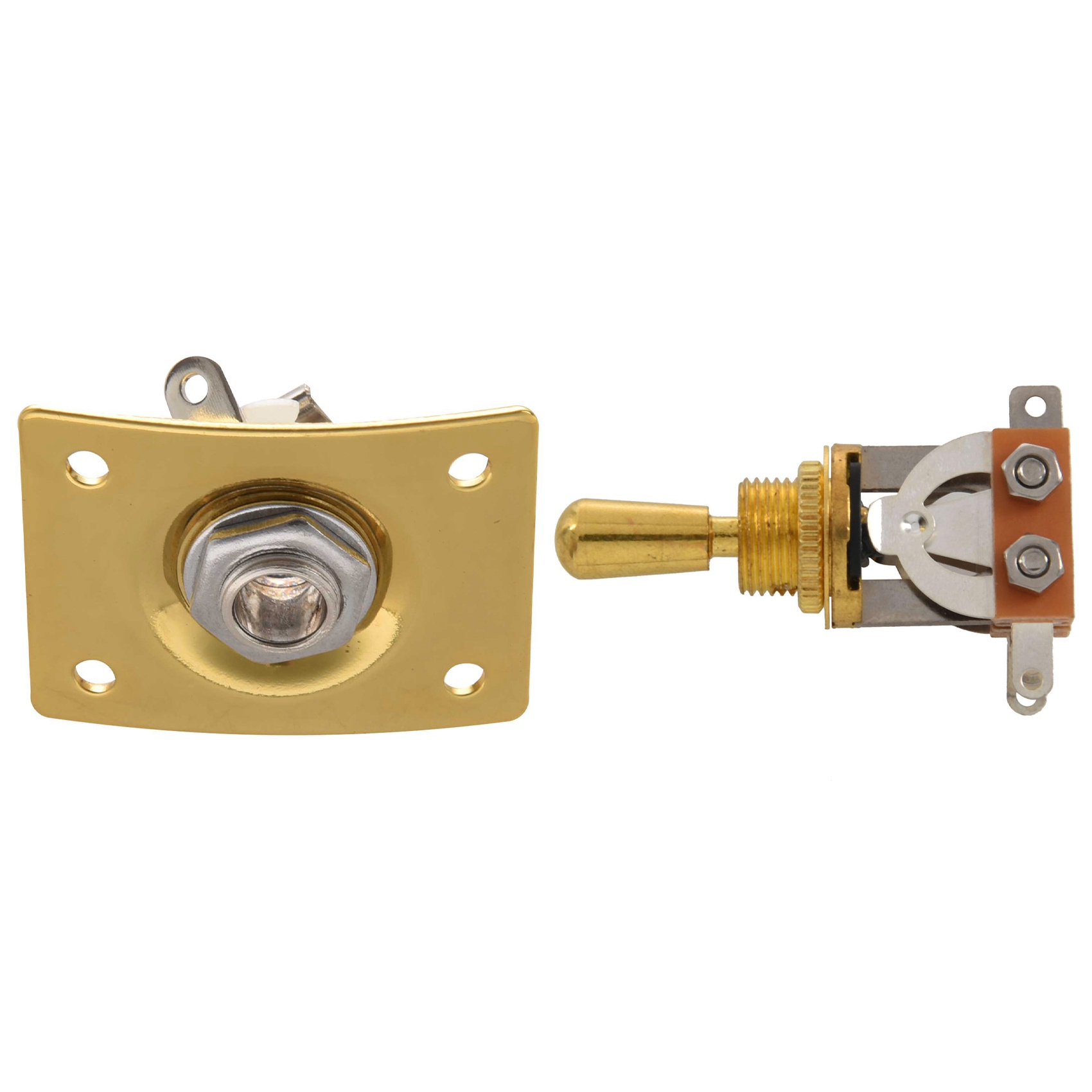 Electric Guitar 3 Way Toggle Switch Pickup Selector Switch with Plate